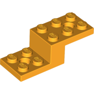 Lego kostka (kostička) schod 5x2x1 1/3, světle oranžová (6233490)